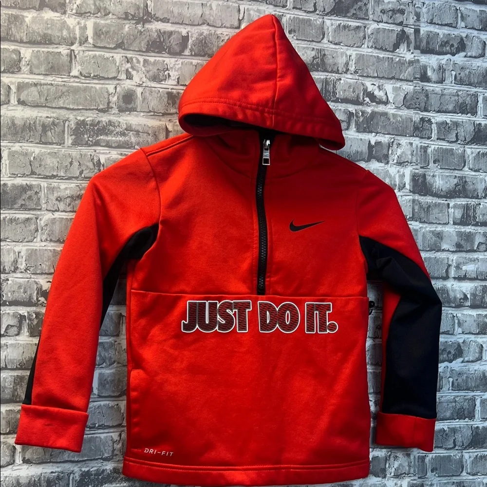 Boy's Nike‎ Kids Bold Red and Black Hoodie